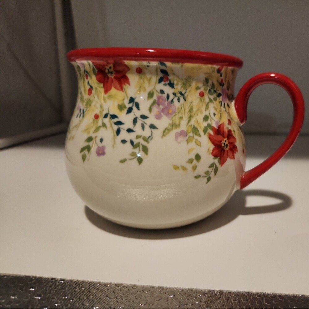 Pioneer Woman "Holiday Cheer" Jumbo Belly Mug Soup Coffee 28oz Retired NEW W/Tag